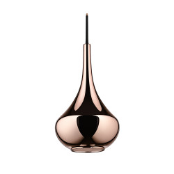 Lampe suspendue ALMOSTER E27  noir et cuivre|Sanifer
