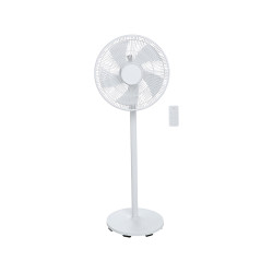 Ventilateur sur pied digital, Loft 40 cm, 50W blanc