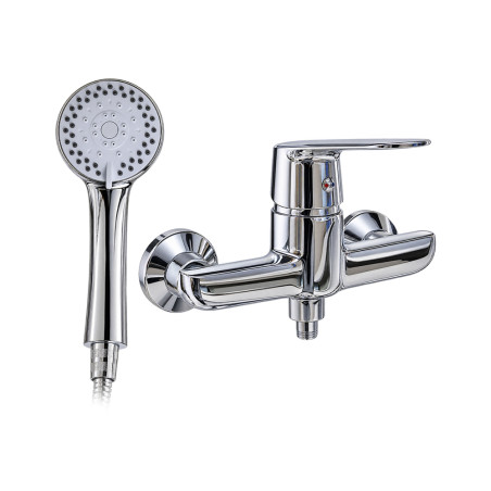 Mélangeur de douche zinc Naijie ceramic tuyau alu 50cm EPDM | Sanifer