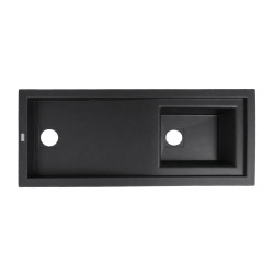 Evier à encastrer Pirog 2cuves 118,1*50*18,6 noir NRS