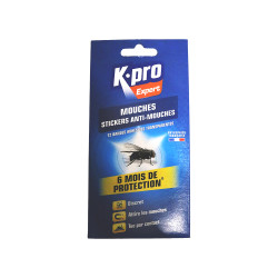 Lot de 4 anti-mouches adhésifs |Sanifer
