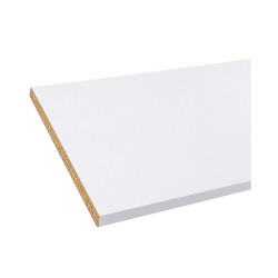 Tablette mélaminé 2500x600x18mm blanc 2 chants | Sanifer