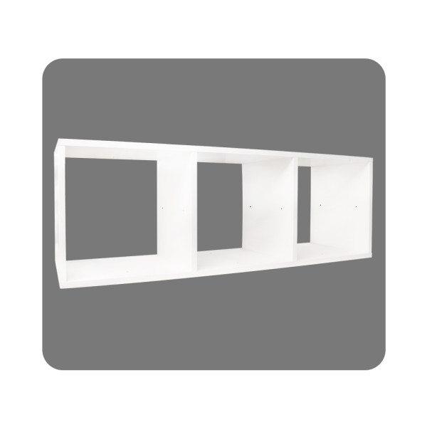 Etagère 3 cases   blanc h36.1xl36.0xp31.7cm| Sanifer
