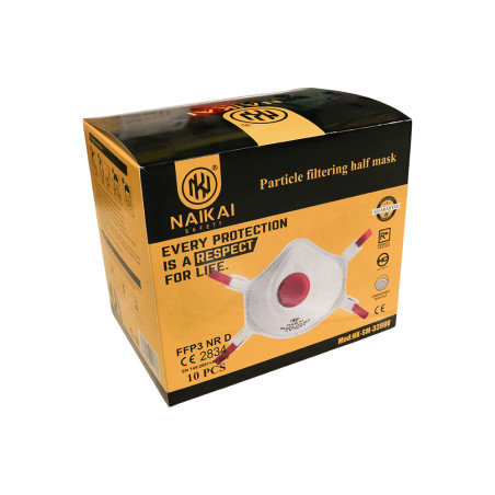 Masque de protection avec valve FFP3 (Boite de 10 pièces)|Sanifer