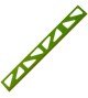 Profil pvc 2.50m 8mm vert vif* -  - meilleure qualité