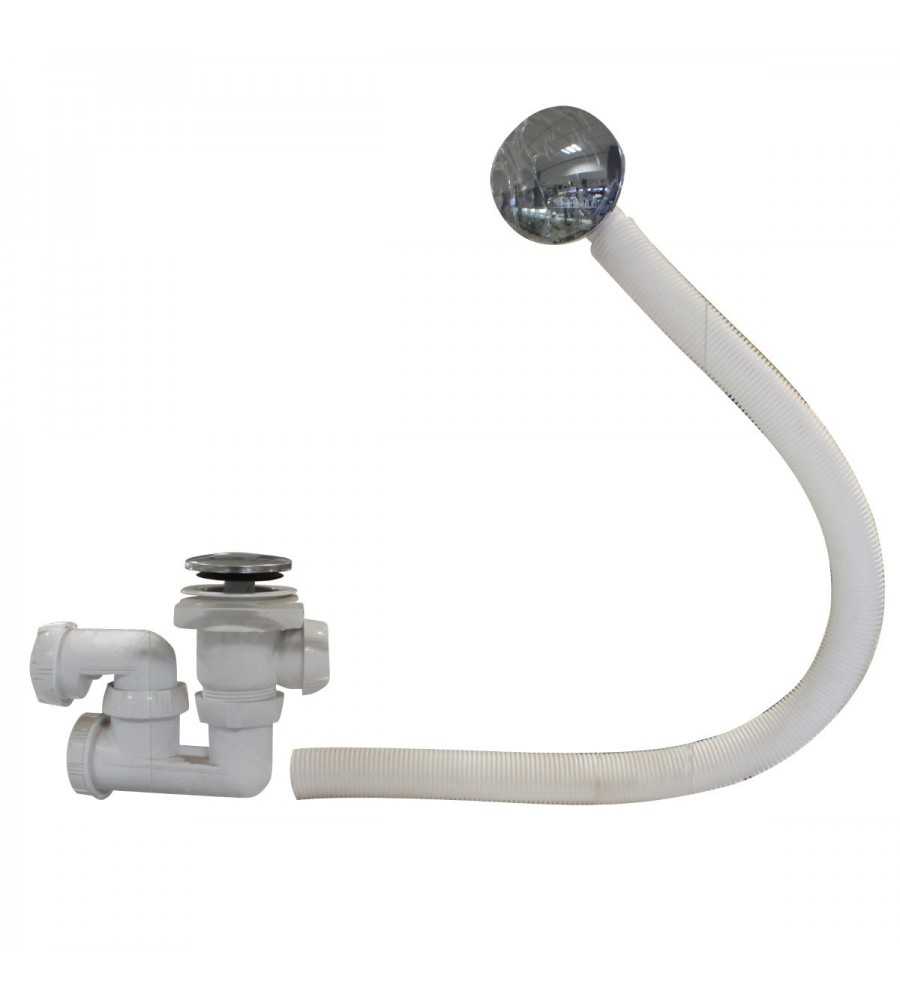 Vidage baignoire quick clac+siphon chrome ref:sp760299*