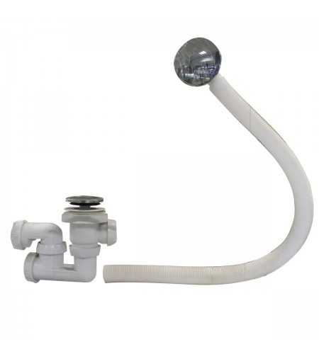 Vidage baignoire quick clac+siphon chrome ref:sp760299*