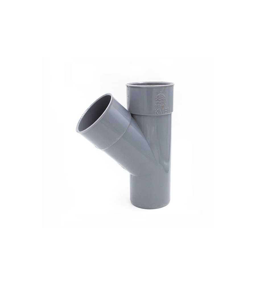 Culotte en PVC 45° mâle femelle Ø50mm