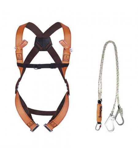 Harnais de sécurité avec absorbeur corde 2m