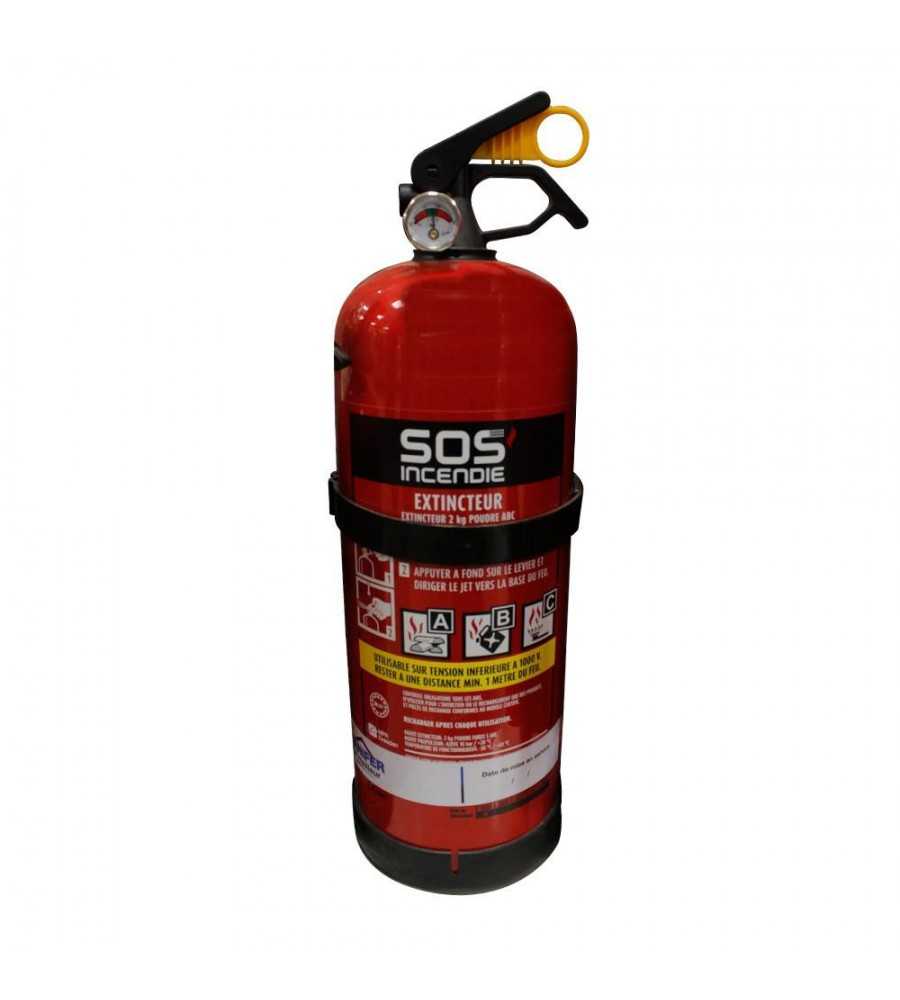 Extincteur SOS poudre ABC2Kg