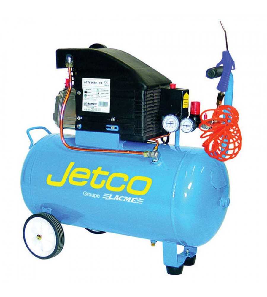 Compresseur 50L avec tuyau souf. comp Jetco*