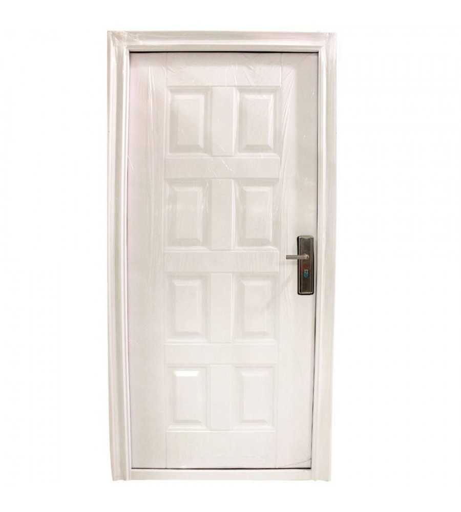 Porte metallique 2050x960 droite CREAM*