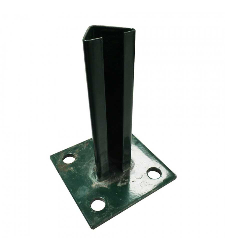 Base pour poteau D48mm vert