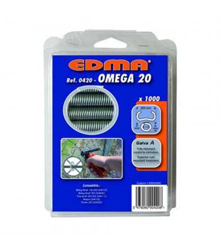 Agrafes omega 20 galva (1000pcs)