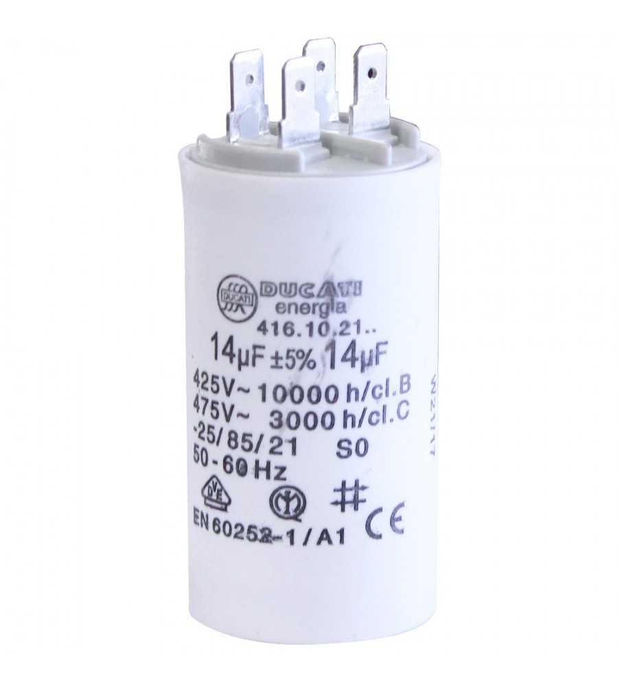 Condensateur broches 14µF-450V