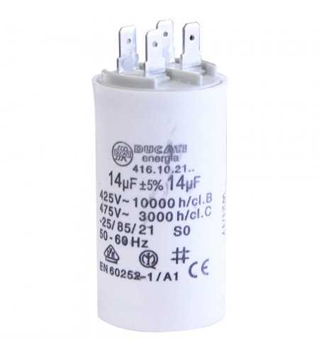Condensateur broches 14µF-450V