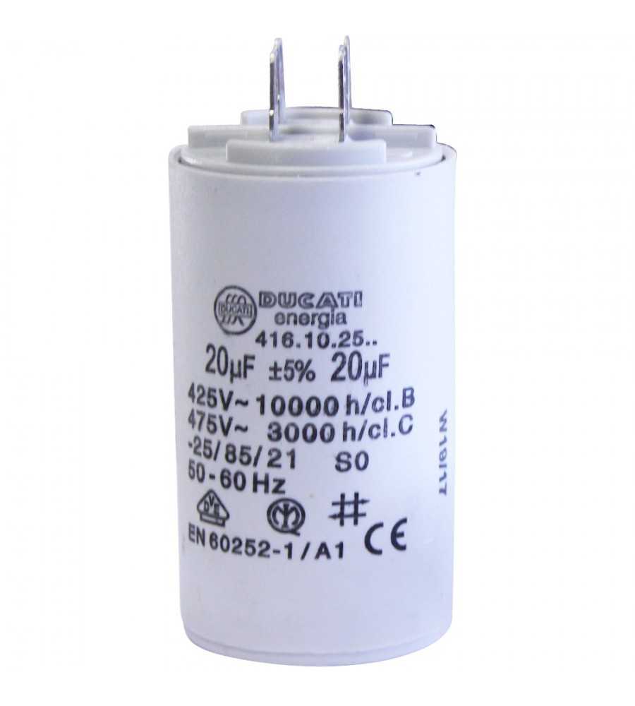 Condensateur broches 20µF-450V
