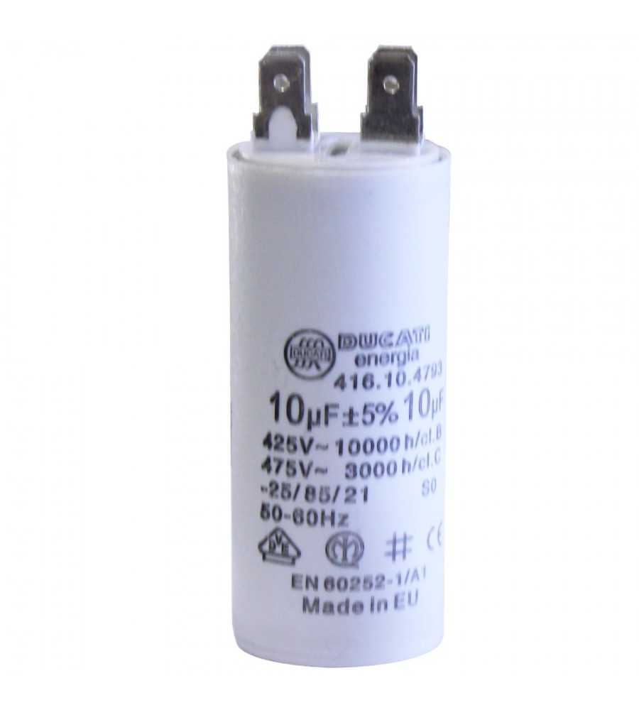 Condensateur broches 10µF-450V