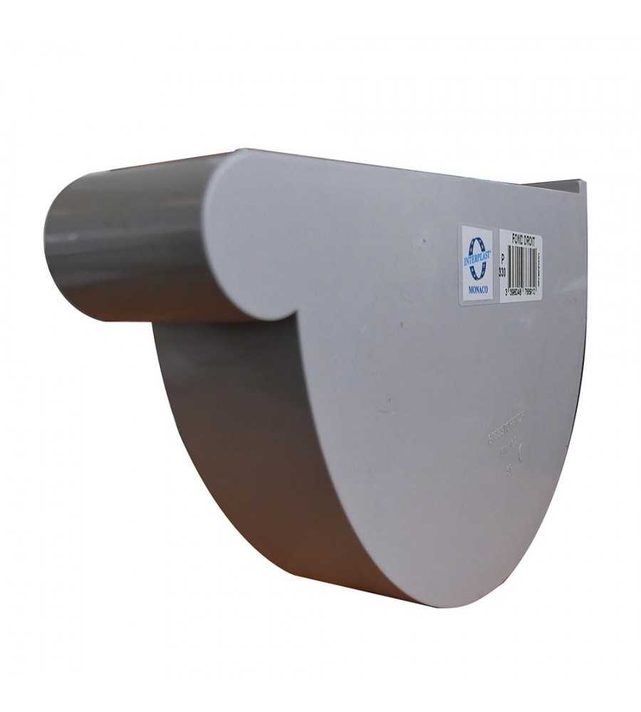 Fond de gouttière droite PVC