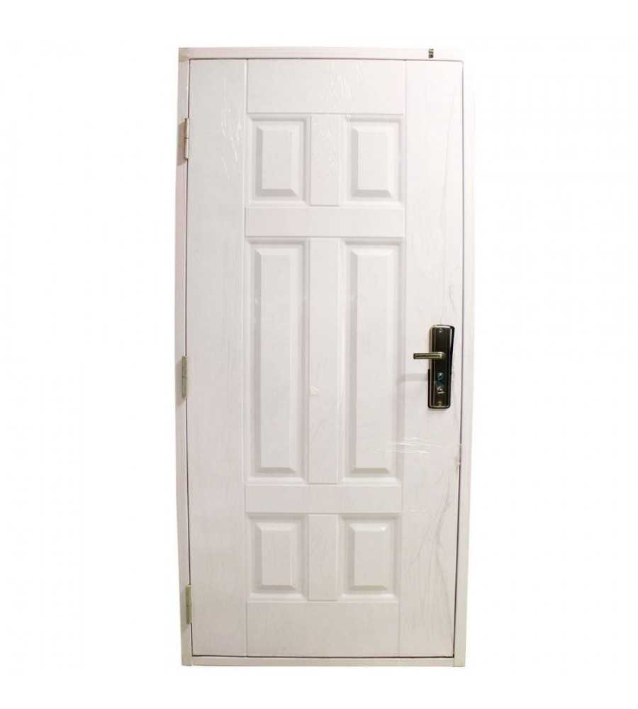 Porte metallique 2050x960 droite CREAM