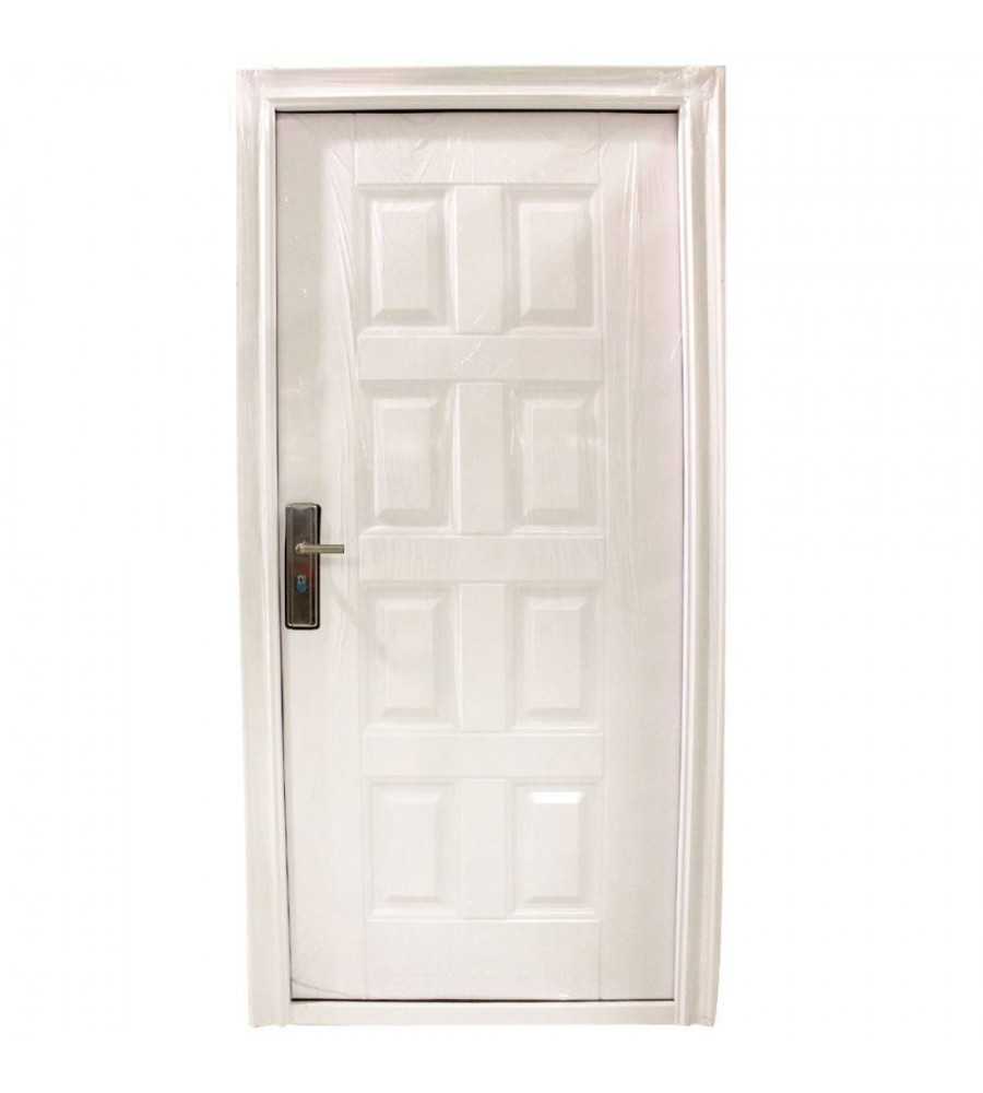 Porte metallique 2050x960 gauche CREAM*