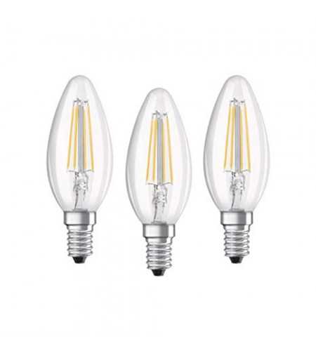 Lot de 3 lampes Led E14 4W-827 Basecla
