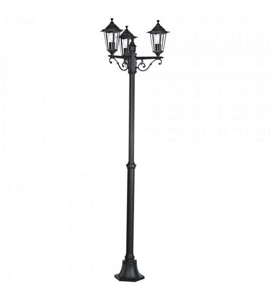 Lampadaire dextérieur noir Lanterne 4 E27 4x60w IP44