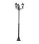 Lampadaire dextérieur noir Lanterne 4 E27 4x60w IP44