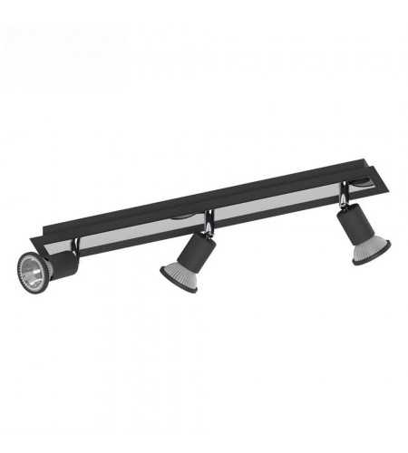 Spot led noir à 3 lampes Sarria 5W