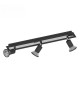 Spot led noir à 3 lampes Sarria 5W