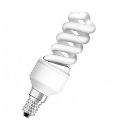 Lampe fluocompacte E14-12W-4000K Ondulée
