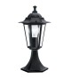 Potelet lumineux noir Lanterne 4 E27 IP44 385 mm IP44