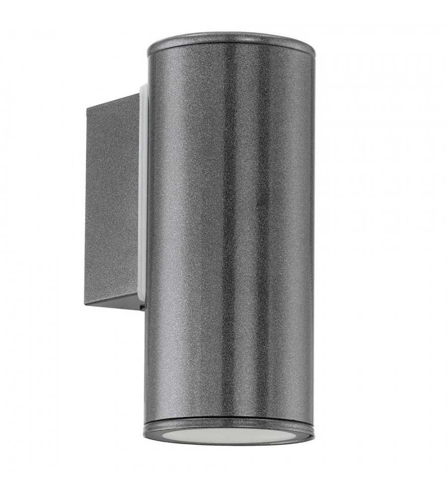 Applique mono éclairage anthracite Riga GU10 3W IP44-