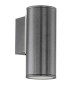 Applique mono éclairage anthracite Riga GU10 3W IP44-