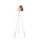 Lampadaire tripode rose pastel Chester-p H1500 E27 60W