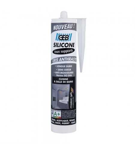 Silicone tous supports gris 280ml