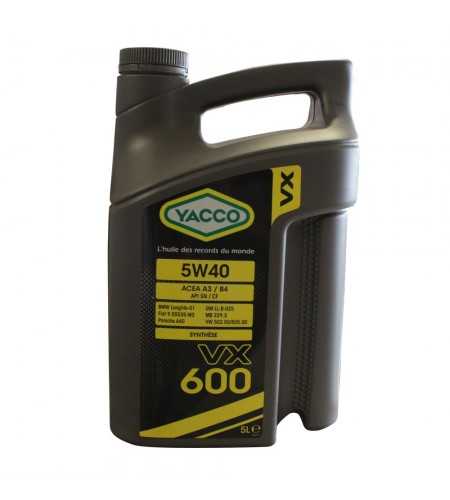 Huile 5W40 Synthèse YACCO 5 litres -  - meilleure qualité