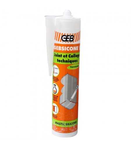 Mastic silicone Gebsicone S translucide -  - meilleure qualité