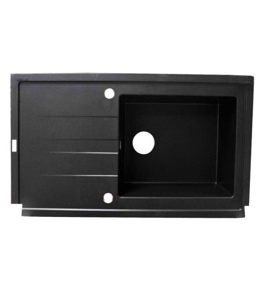 Evier à encastrer 1 bac noir graphite Tango