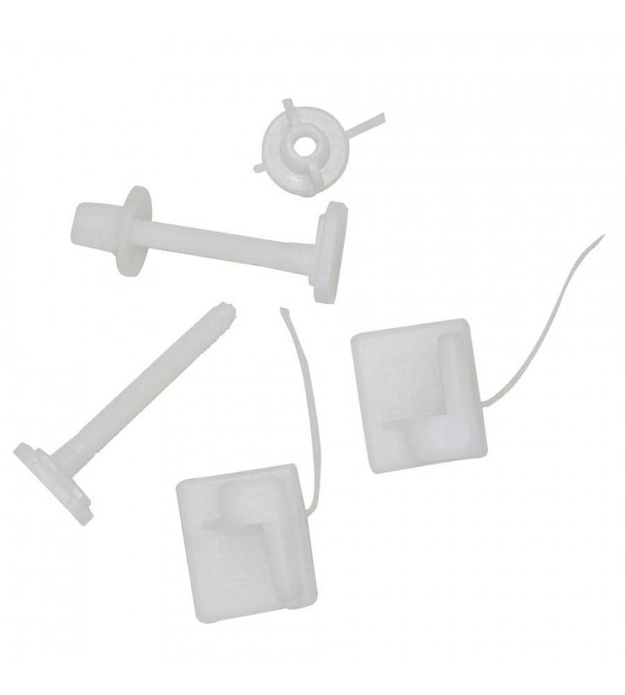 Ensemble fixation plastique abattant