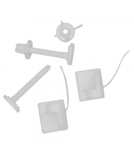 Ensemble fixation plastique abattant