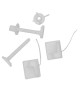 Ensemble fixation plastique abattant
