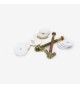 Jeu de 2 vis de fixation cuvette réservoir Wc en métal M21