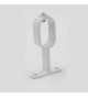 Support tube penderie blanc 30x15