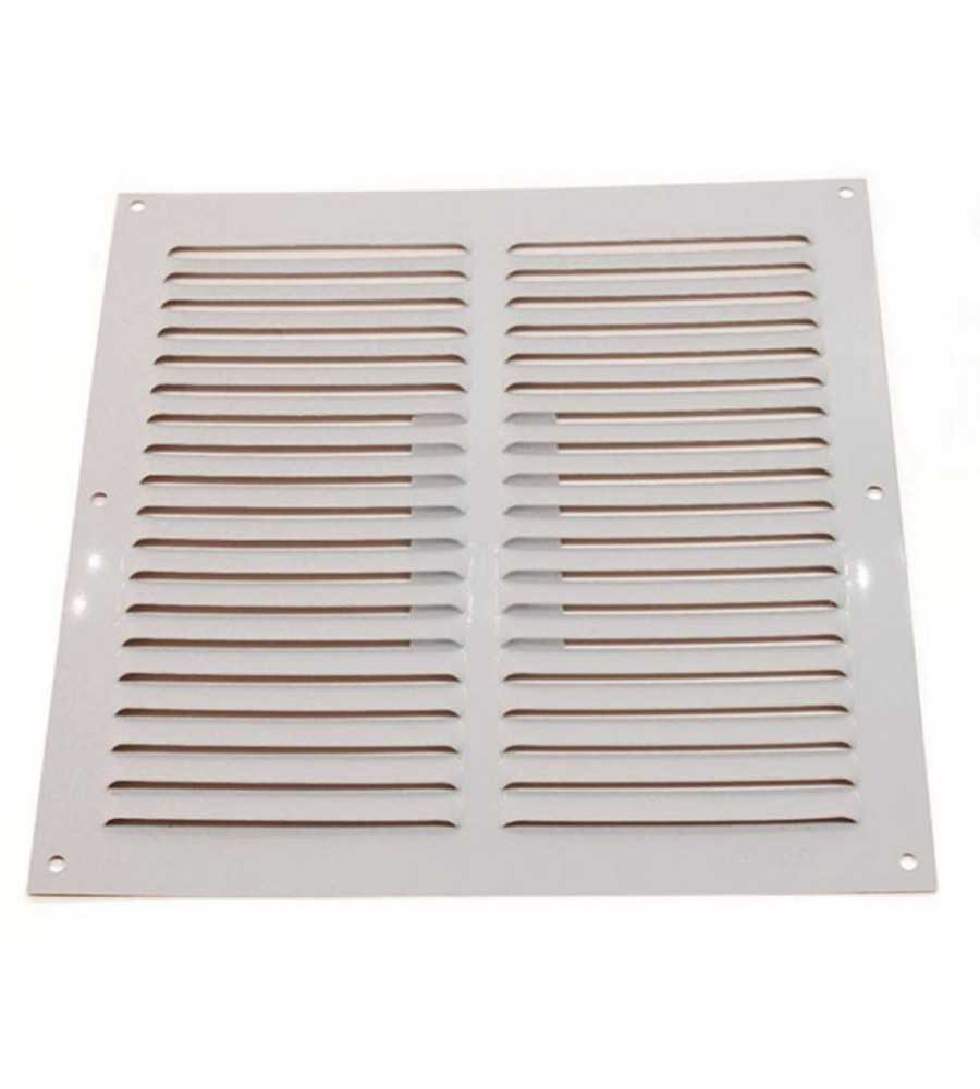 Grille 3-200x200x0.6 alu blanc FT