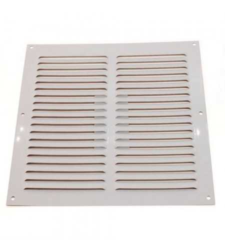 Grille 3-200x200x0.6 alu blanc FT
