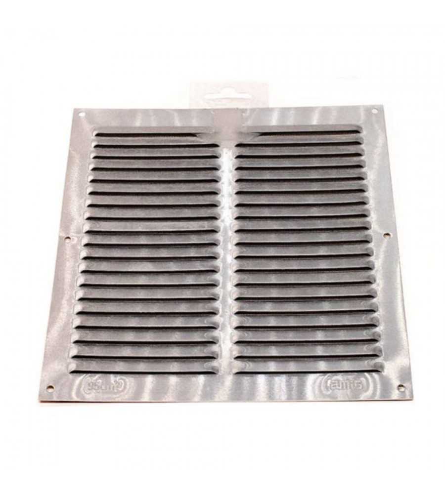 Grille 3-200x200x0.6 alu argent s-c