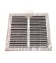 Grille 3-200x200x0.6 alu argent s-c