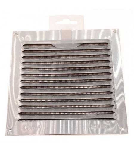 Grille 3-150x150x0.6 alu argent s-c