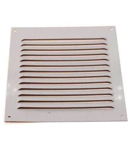 Grille 3-150x150x0.6 alu blanc